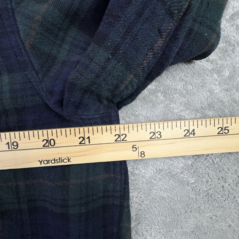 Eddie Bauer Men's L Flannel Plaid‎ LS Button Up Cotton Shirt SEE DESCRIPTION - Picture 13 of 16